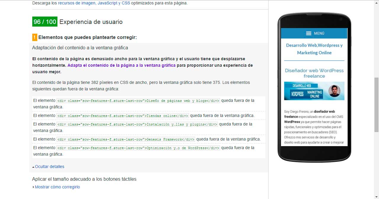 Ventana gráfica pequeña