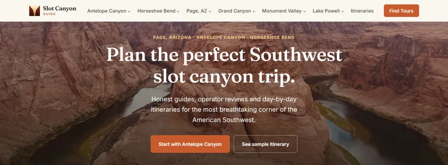 Captura de Slot Canyon Guide