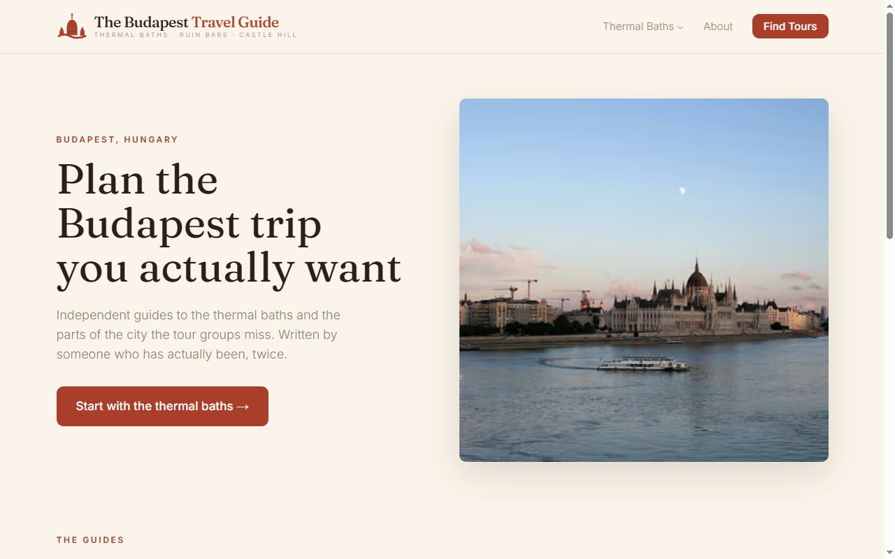 Captura de The Budapest Travel Guide