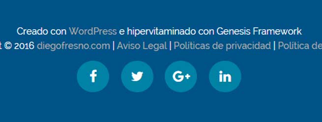 Insertar iconos sociales en Genesis sin plugins