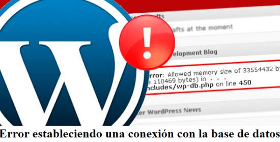 Error estableciendo una conexión con la base de datos