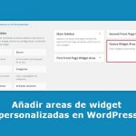 Añadir áreas de widget personalizadas en WordPress